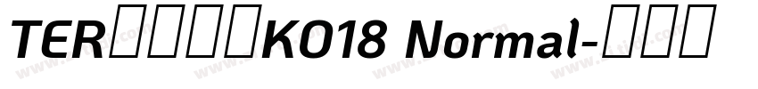 TER第三罗马KO18 Normal字体转换